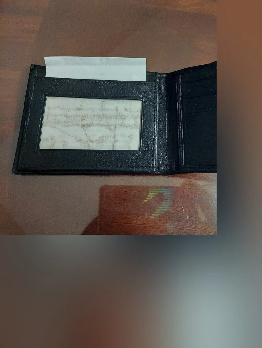 Marshal Genuine Leather Men's Black Bi-Fold Wallet